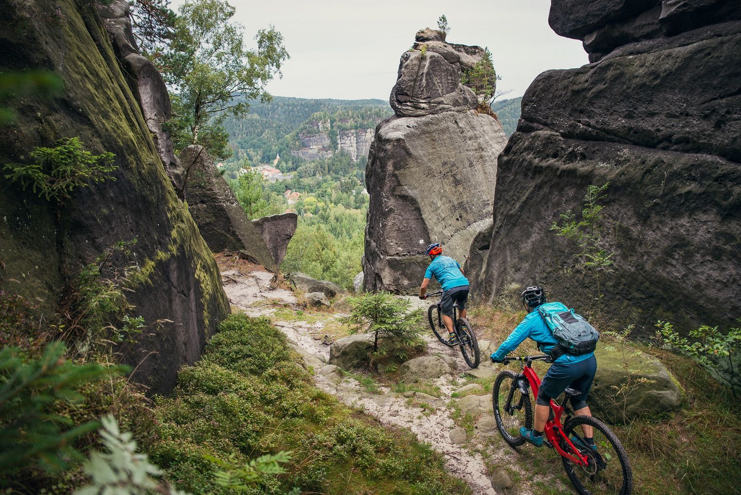 MTBiken im Zittauer Gebirge, im kleinsten Mittelgebirge Deutschlands