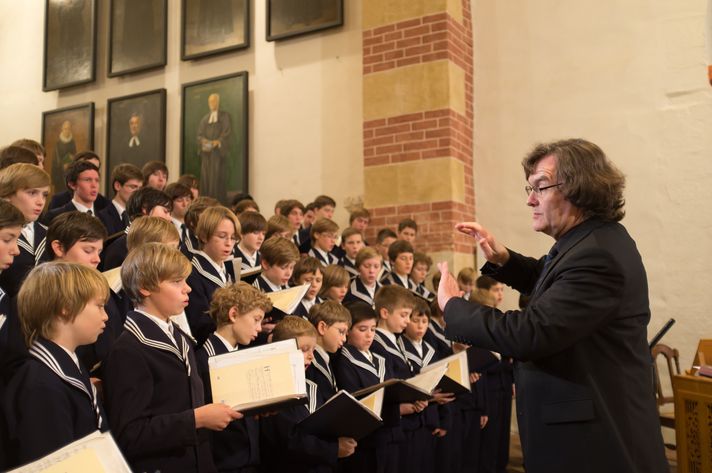 Blick auf den Thomanerchor Leipzig