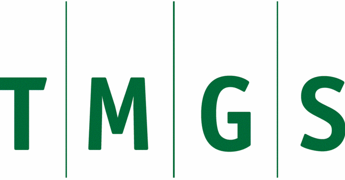 TMGS-Logo mit grünen Buchstaben